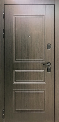 Стальная шумоизоляционная дверь с коричневыми панелями МДФ ПВХ Стальная шумоизоляционная дверь с коричневыми панелями МДФ ПВХ