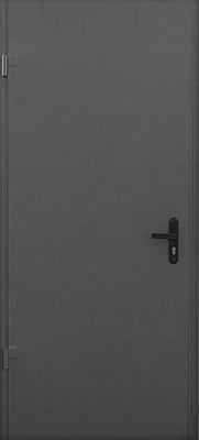 Металлическая дверь с покрытием нитроэмалью серого цвета Металлическая дверь с покрытием нитроэмалью серого цвета